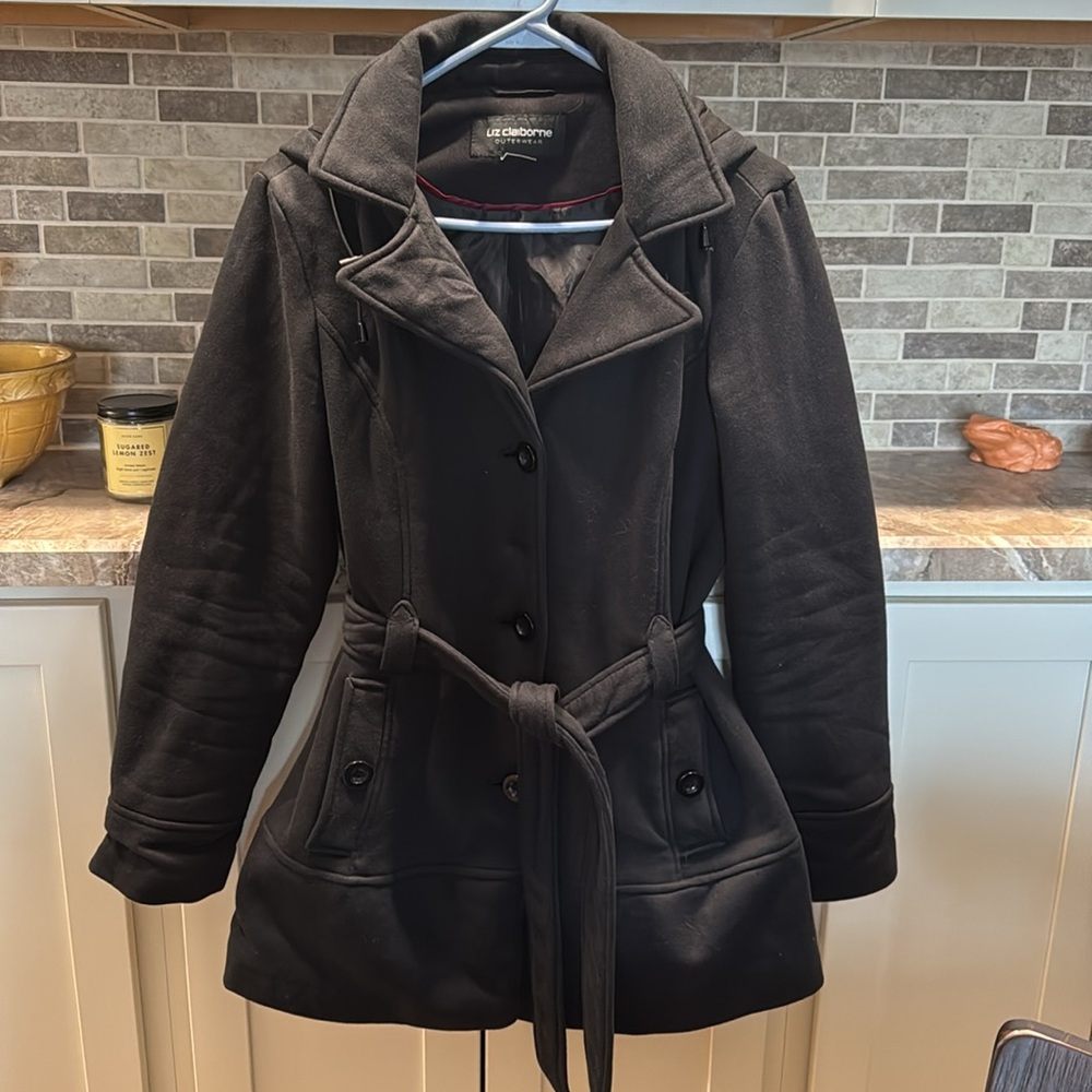 Black peacoat